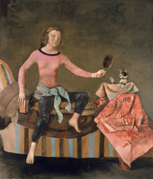 The Cat in the Mirror II, 1986-1989 (oil on canvas)