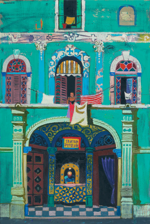 Teatro Popolar, Old Havana (oil on canvas)