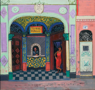 Old Theatre, Old Havana (oil on canvas)