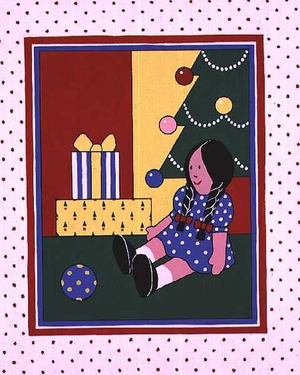 Doll by the Christmas Tree