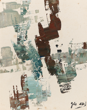 Abstract, c.1942 (oil on card)