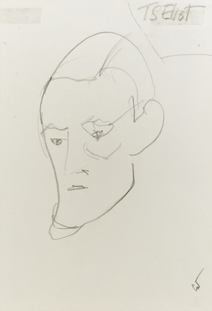 T. S. Eliot (pencil on paper)
