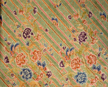 Detail of a woman's batik skirt, probably made at a Chinese workshop on North Java (textile)