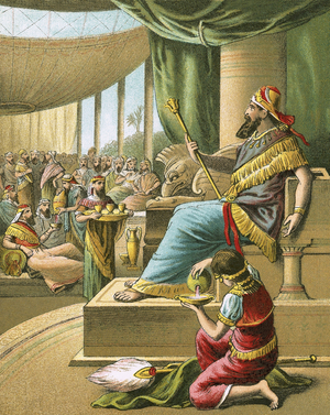 The grand feast of king Ahasuerus