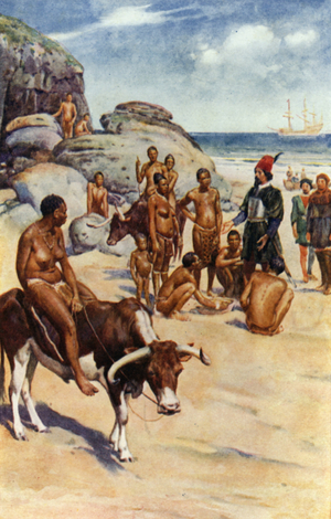 The Portuguese and Hottentots