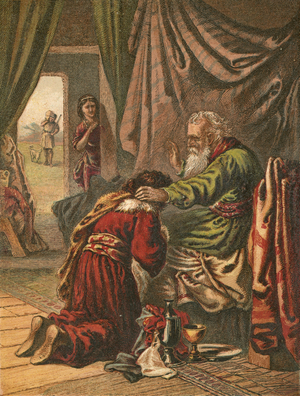 Issac blessing Jacob