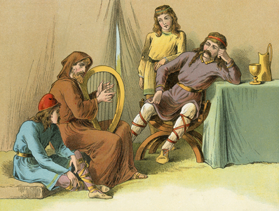 King Alfred in Guthrum's tent