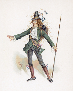 Barnaby Rudge, illustration from 'Character Sketches from Charles Dickens', c.1890 (colour litho)