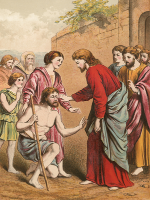 Christ healing the blind