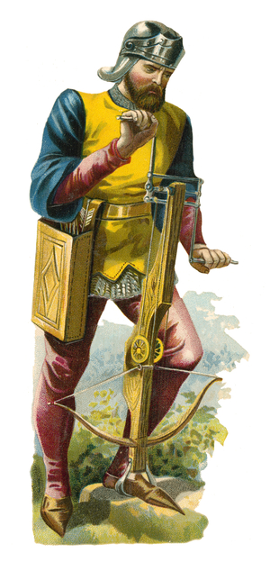 Crossbow man of the time of king Edward IV, 1461-1483