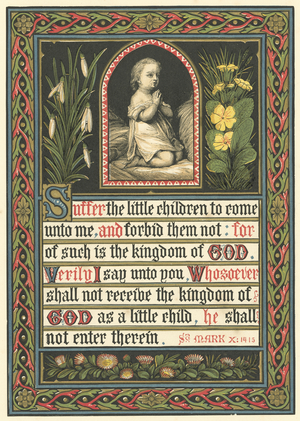 Suffer the little children to come unto me