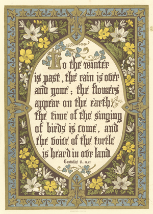 Lo, the winter in past