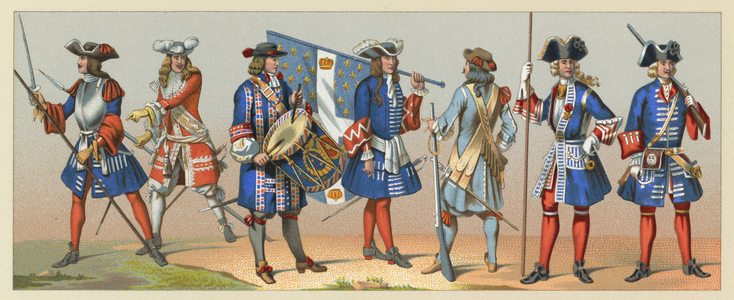 France XVII-XVIIIth Cent Costume
