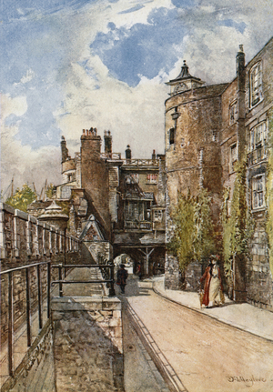 The Byward and Bell Towers, with the King's House on the Right