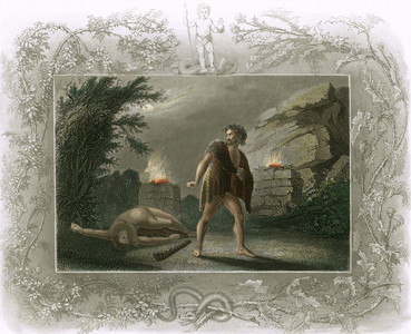 Cain having just slain Abel