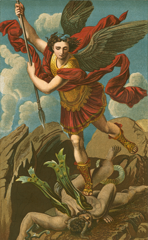 St Michael vanquishing Satan