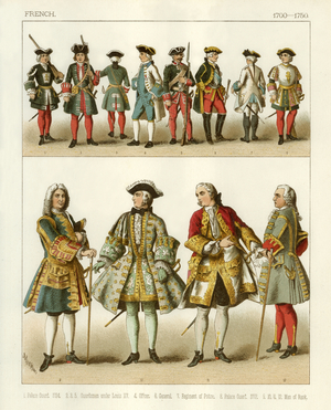 French Costumes 1700-1750