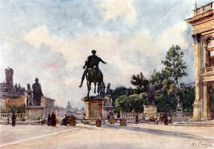 Bronze statue of Marcus Aurelius on the Capitol