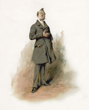 Mr Pecksniff from Martin Chuzzlewit.  'I am not angry.  I am hurt.'