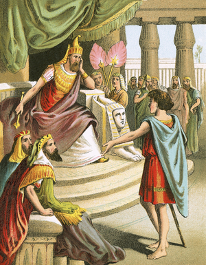 Joseph interpreting Pharaoh's dream