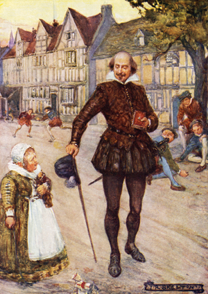 William Shakespeare in Stratford-upon-Avon