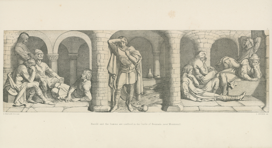 Harold and the Saxons are Confined in the Castle of Beaurain, near Montreuil