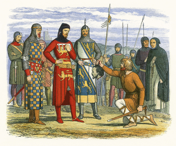 Gaveston's head shown to the earl of Lancaster