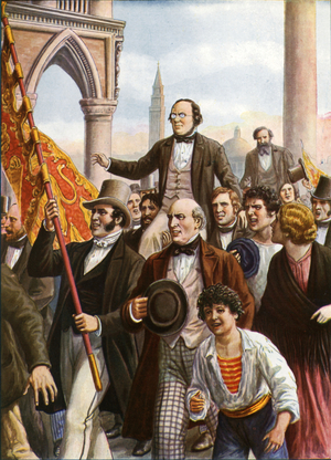 Daniele Manin and Niccolo Tommaseo freed from prison 18 March 1848