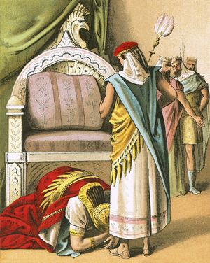 Nebuchadnezzar worships Daniel