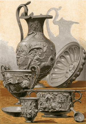 Silver Vases found at Bernay