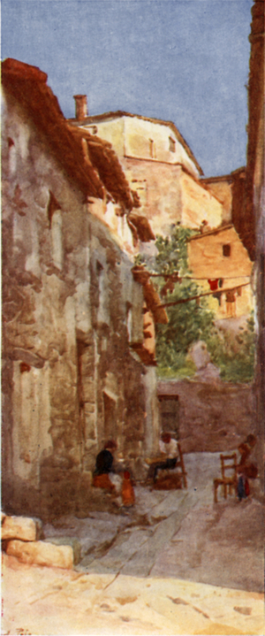 Village Street at Anticoli, in the Sabine Hills