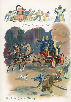 Fire engines, then and now