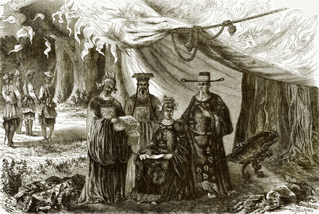 The emperor of Cochin China and his ministers