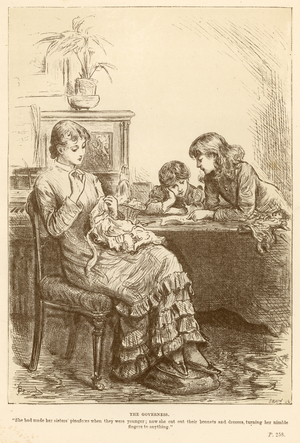 The Governess, 1883 (litho)