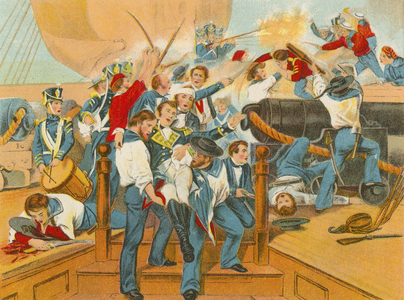 Death of Captain Lawrence of the 'Chesapeake'