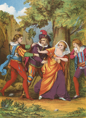 Valentine, Proteus, Silvia and Julia