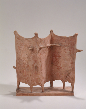 Maquette for Four Standing Figures, 1952 (pink plaster)