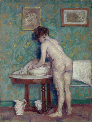 Interior with Nude (oil on canvas)