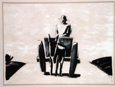 The Cart, 1960 (litho)