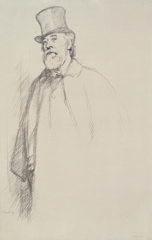 Portrait of Professor Alphonse Legros (1837-1911) 1897 (litho)