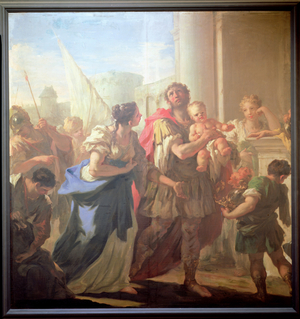 Hector and Andromache, c.1708-10 (oil on canvas)