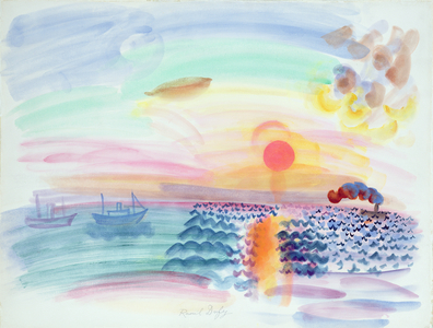 Sunset (w/c on paper)