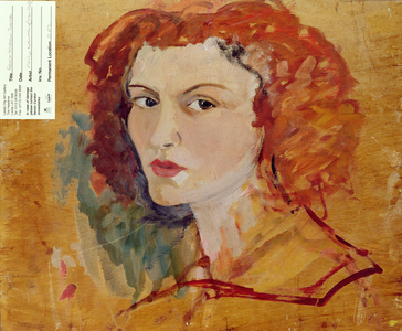 Portrait of a Woman (oil on board) (see 209065 for recto)