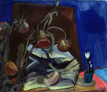 Thistle and Crocus, 1933 (oil on canvas)