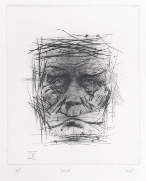Samuel Beckett (1906-89) Plate IV (etching)