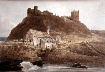 Richmond Castle, Yorkshire, 1800 (watercolour on paper)