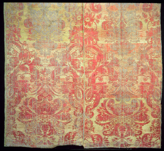 Woven silk and linen sample, early 18th century (silk and linen)