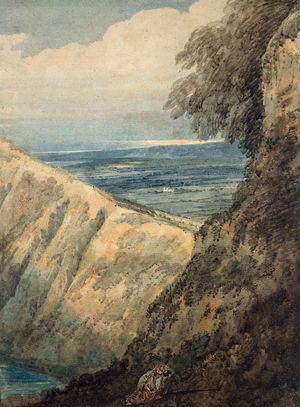 Coast of Dorset, near Lulworth Cove, 1797 (w/c on paper)