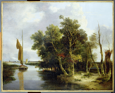 Wherries on the Yare (oil on canvas)