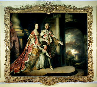 Earl and Countess of Mexborough, with their son Lord Pollington, 1761-64 (oil on canvas)